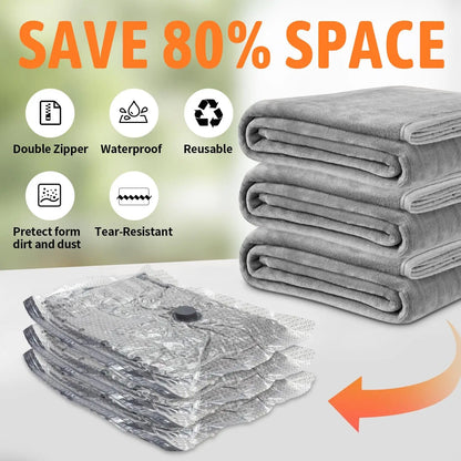 15-Piece Travel Vacuum Compression Bags with Electric Pump